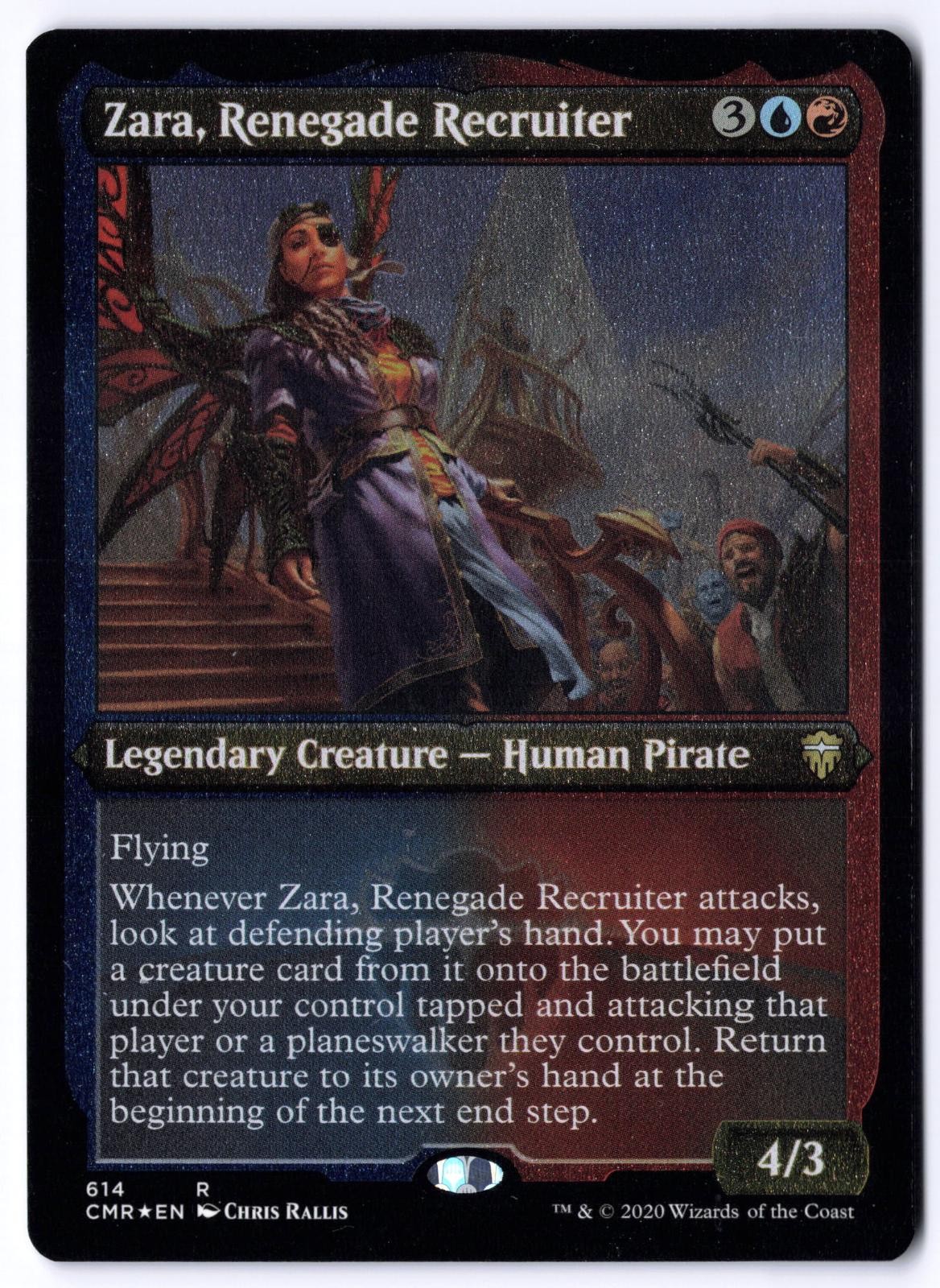 Zara, Renegade Recruiter (Foil Etched) CMR 614 Magic: The Gathering R NM
