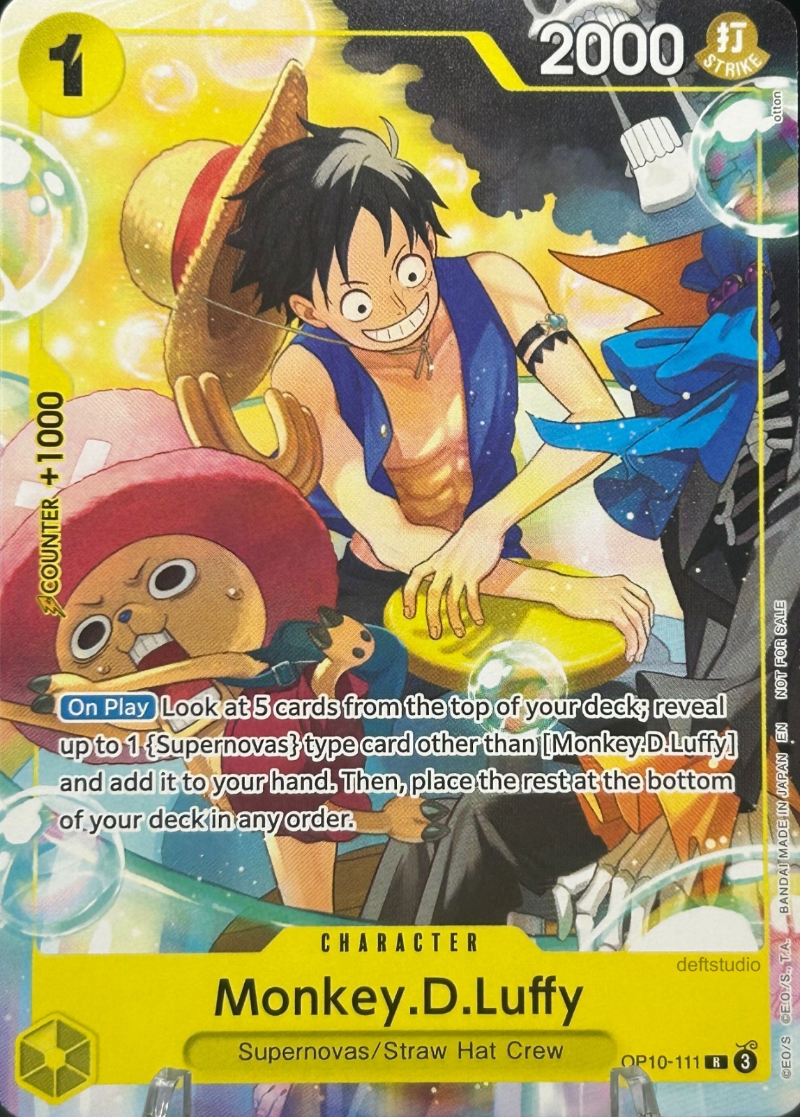 Monkey D Luffy & Chopper • OP10-111 Alt Art Welcome Pack Promo One Piece TCG NM