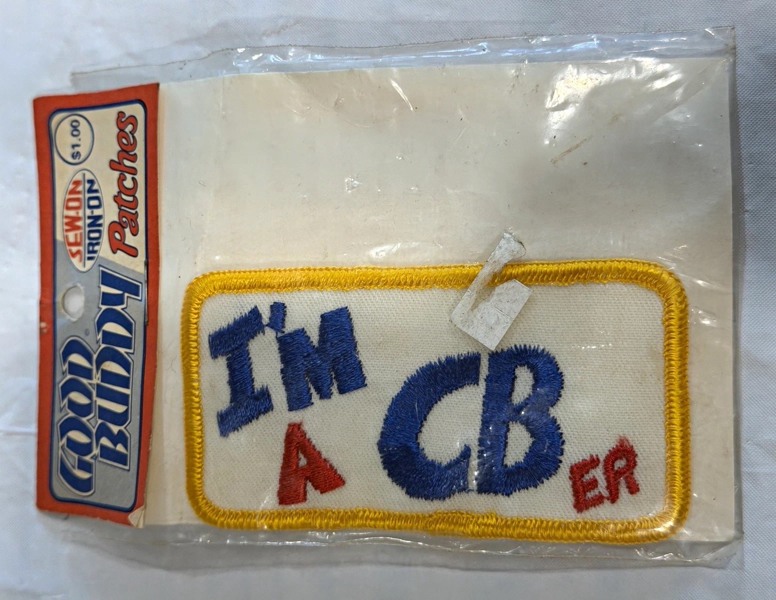 Vintage 1970s Good Buddy I’m a CB’er Patch CB Radio Iron On NOS Original Package Vintage 1970s Good Buddy I’m a CB’er Patch CB Radio Iron On NOS Original Package