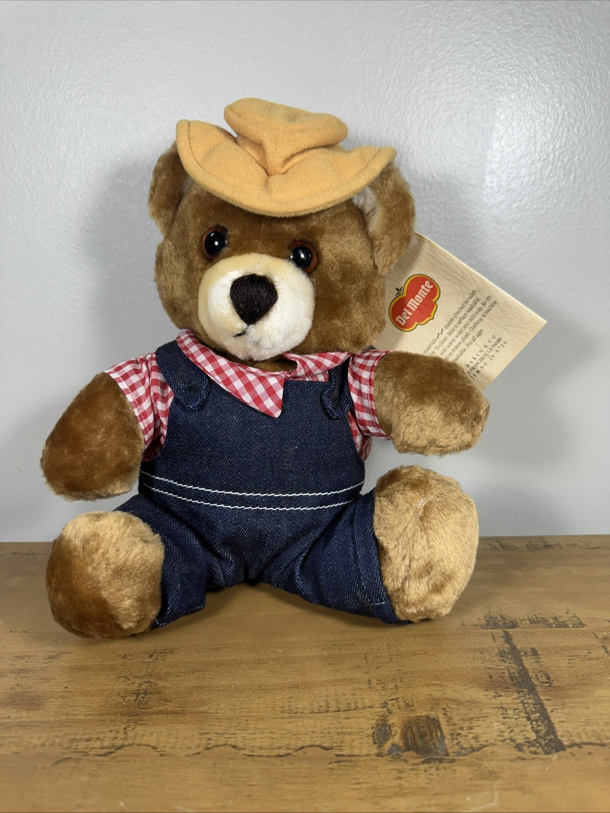 Vintage 1983 Del Monte Brawny Bear Plush Cowboy Stuffed Animal Dakin Tags Vintage 1983 Del Monte Brawny Bear Plush Cowboy Stuffed Animal Dakin Tags