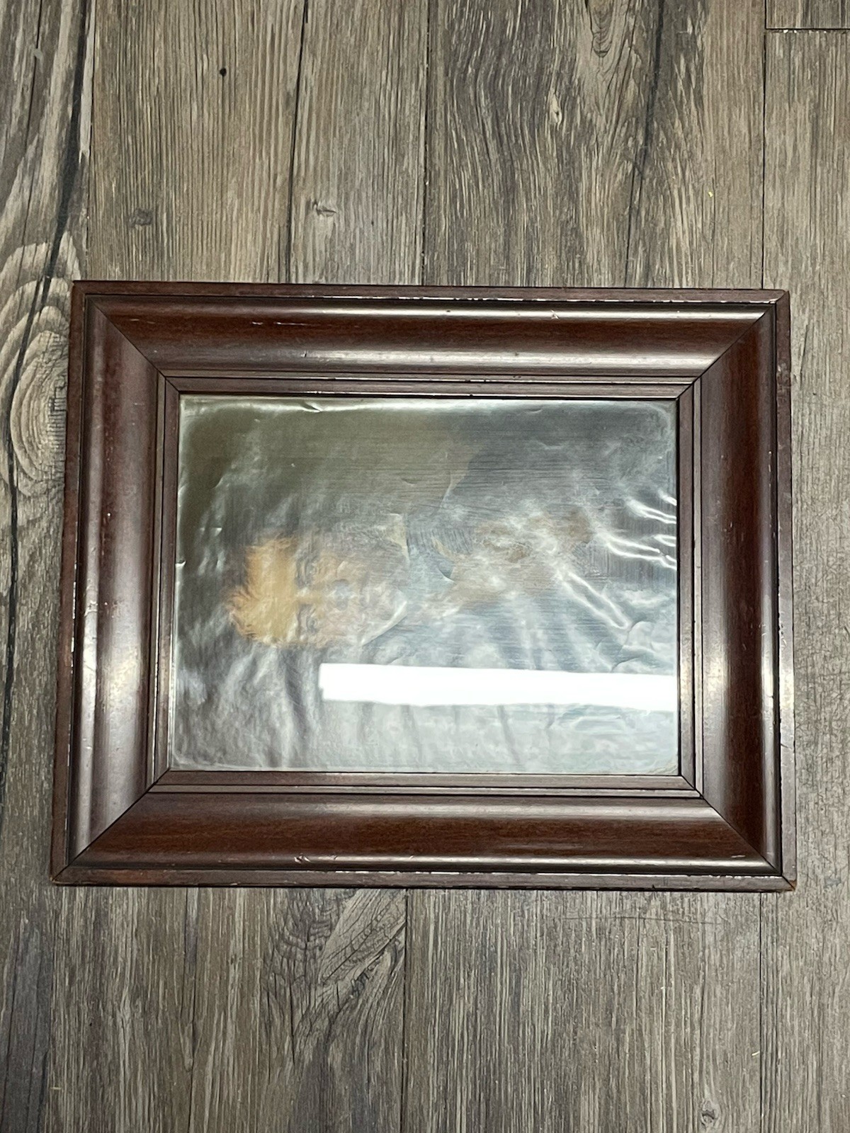 Vintage / ATQ Mahogany Brown Wood Picture Frame Portrait 7 X 9 Vintage / ATQ Mahogany Brown Wood Picture Frame Portrait 7 X 9