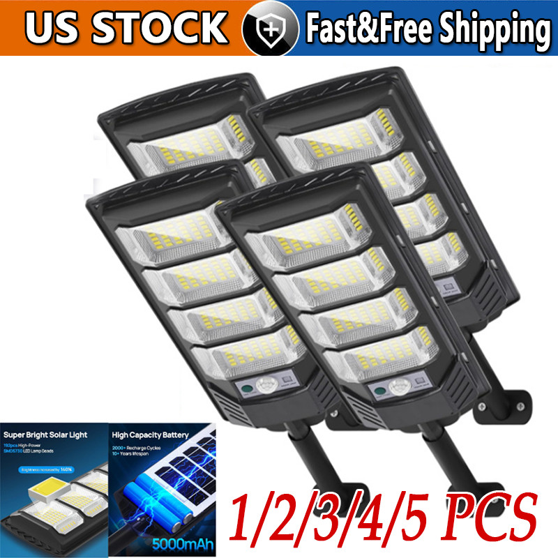 1-5PCS 12000LM Solar Street Lights Outdoor with Motion Sensor, Remote Control 1-5PCS 12000LM Solar Street Lights Outdoor with Motion Sensor, Remote Control