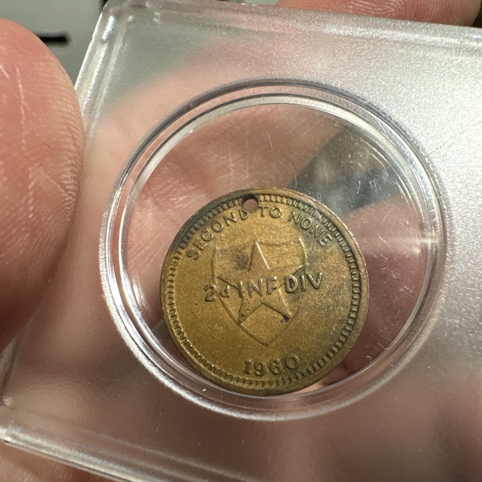 UNIQUE 1960 Copper 2nd Infantry Copper Coin/Medallion, 2nd to None $8 Shipped