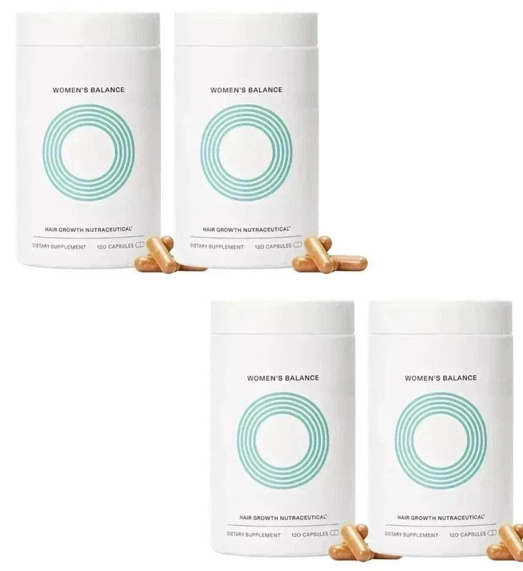4 Pack Women's Balance Growth Hair Supplements Premium,Ages 45 and up 120 Caps