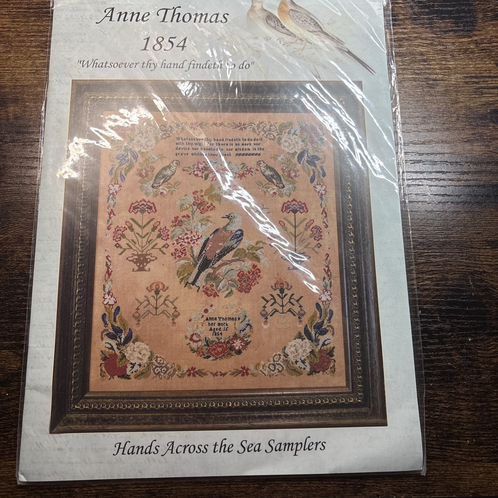 Hands Across the Sea Samplers Anne Thomas 1854 Birds Sampler Cross Stitch Chart Hands Across the Sea Samplers Anne Thomas 1854 Birds Sampler Cross Stitch Chart