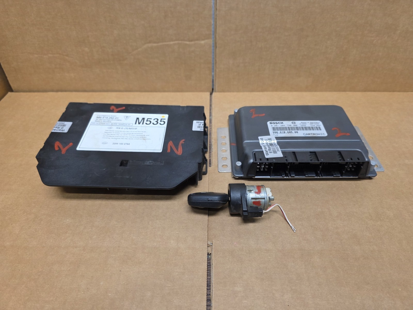 ✅️ 99-05 Porsche 986 996 Boxster Key Ignition Immobilizer ECU Engine Cont Module