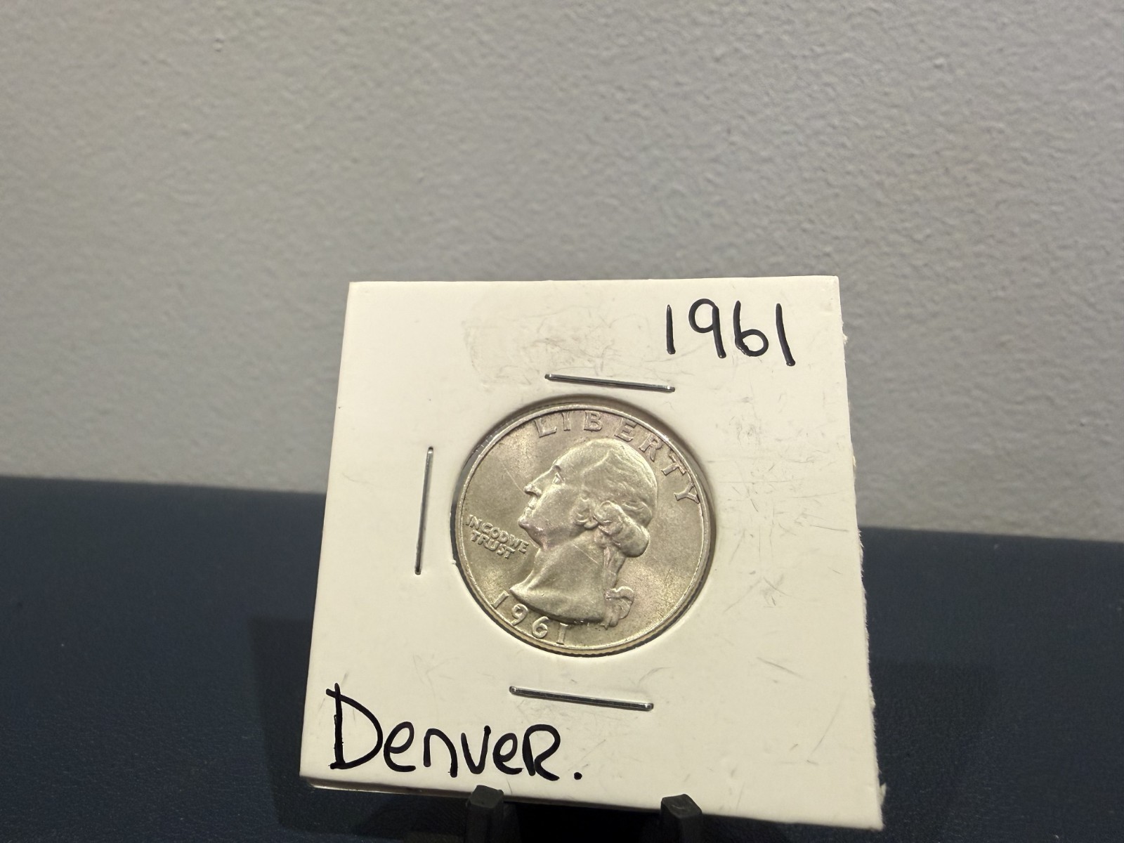 1961-D Washington Quarter 90% Silver LAST ONE AU FULL DATE