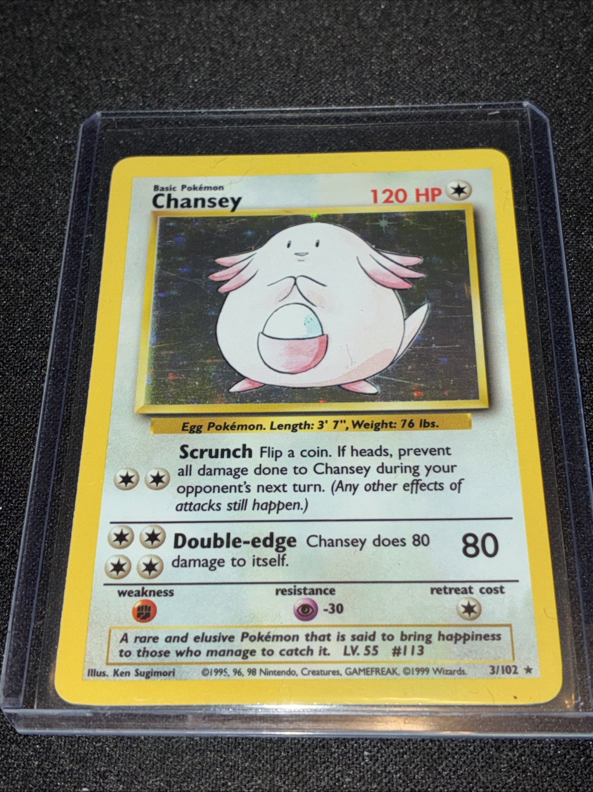 Chansey 003/102 Base Set Holo Chansey 003/102 Base Set Holo
