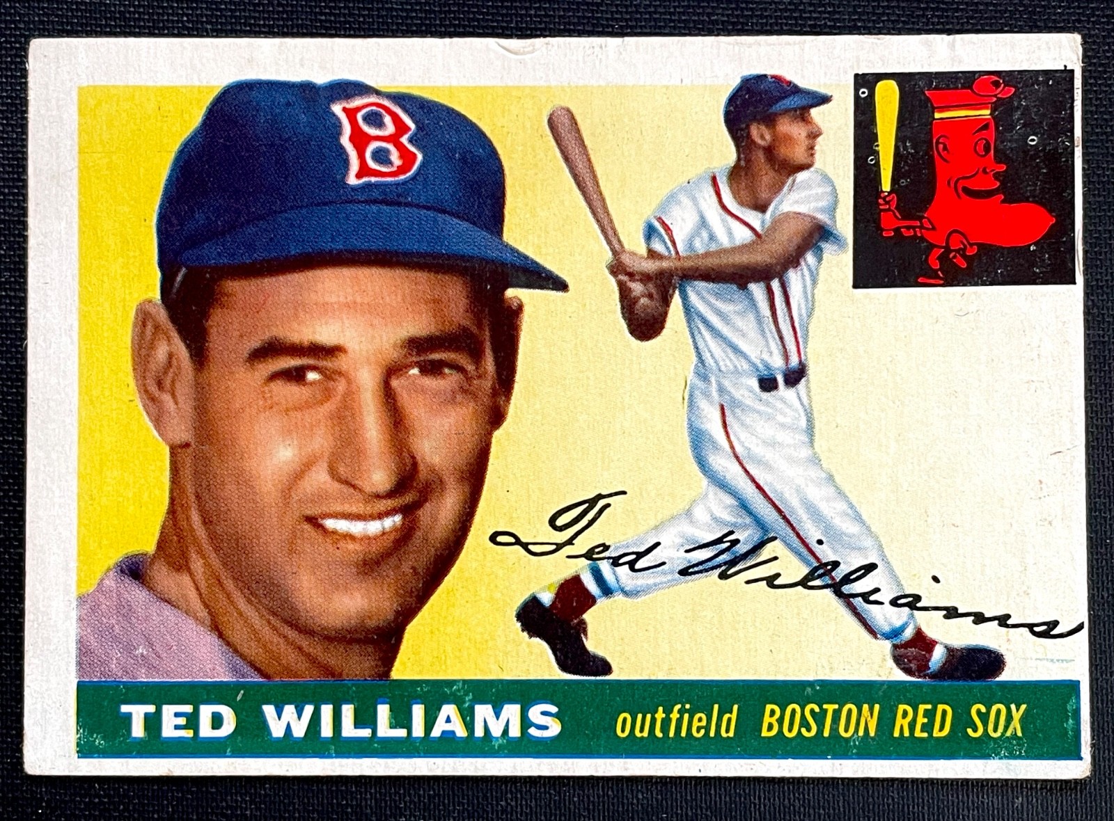 1955 Topps - Ted Williams #2 Boston Red Sox HOF 1955 Topps - Ted Williams #2 Boston Red Sox HOF