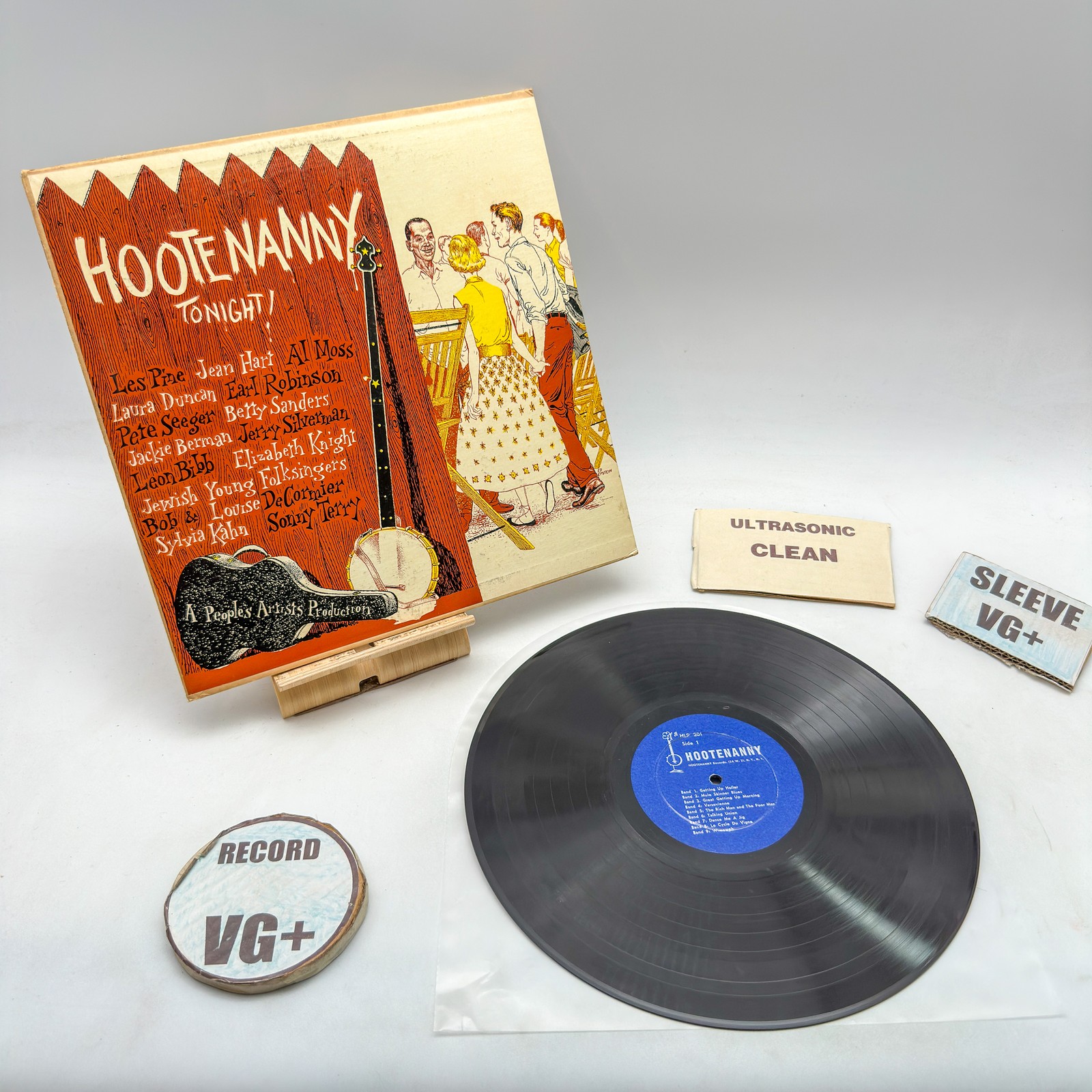 Various- Hootenanny Tonight VG+/VG+ Ultrasonic Clean 1954 Various- Hootenanny Tonight VG+/VG+ Ultrasonic Clean 1954