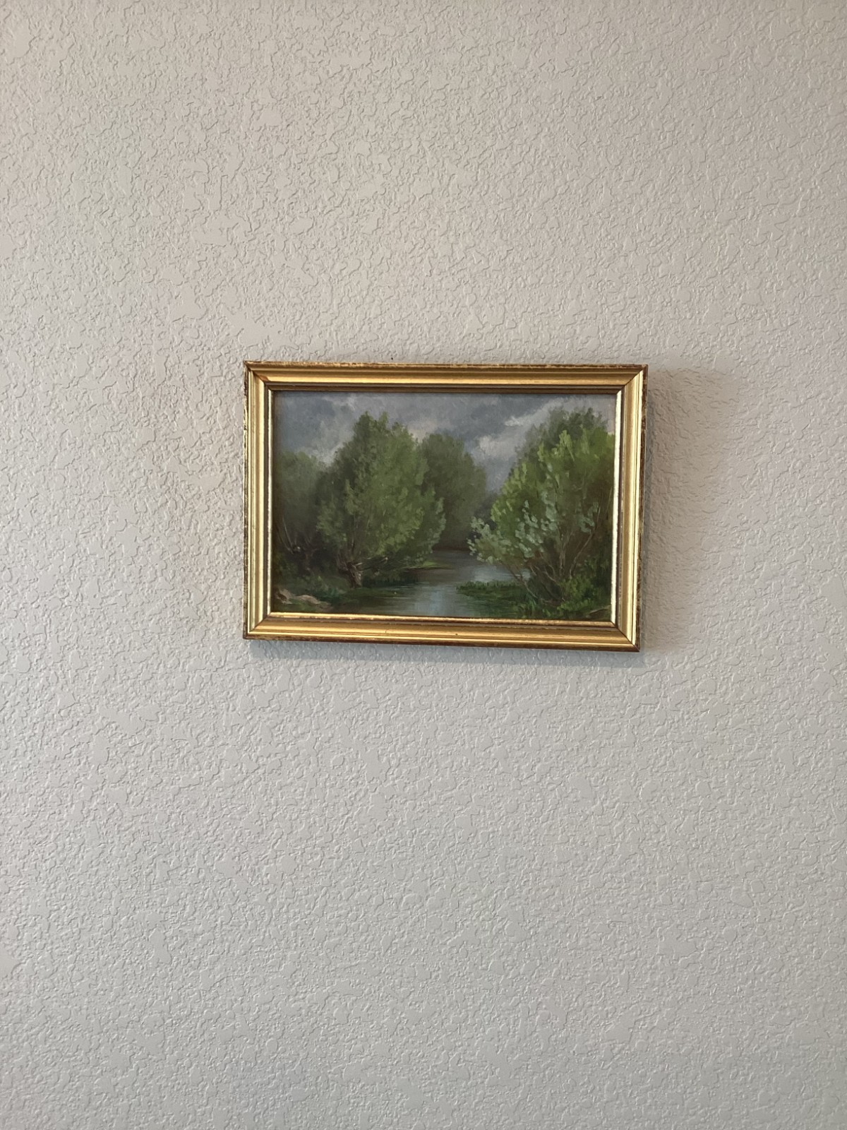 French Post Impressionist Nature Original Painting “ Bords de la Sanne” 1902 French Post Impressionist Nature Original Painting “ Bords de la Sanne” 1902
