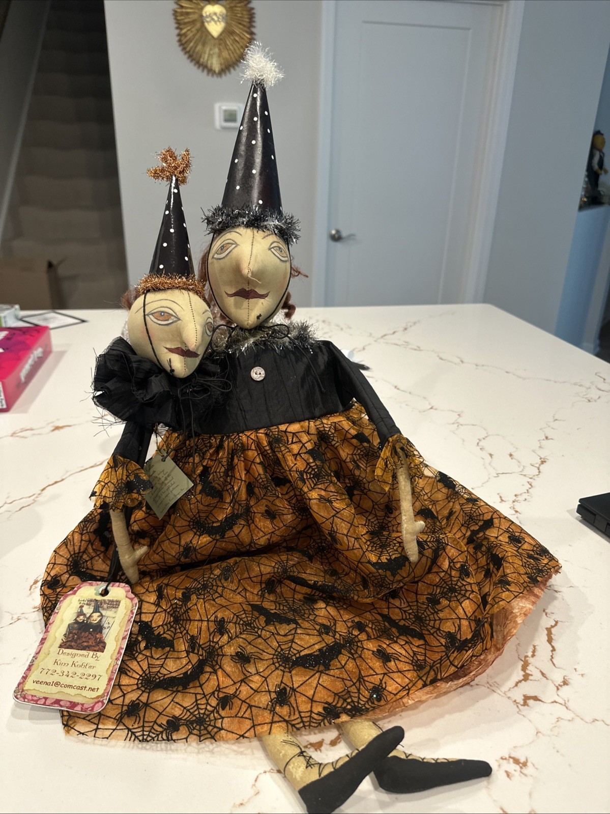 Vintage Bethany Lowe Halloween Witch Bat Dress Kim Khohler Shelf Sitter RETIRED Vintage Bethany Lowe Halloween Witch Bat Dress Kim Khohler Shelf Sitter RETIRED