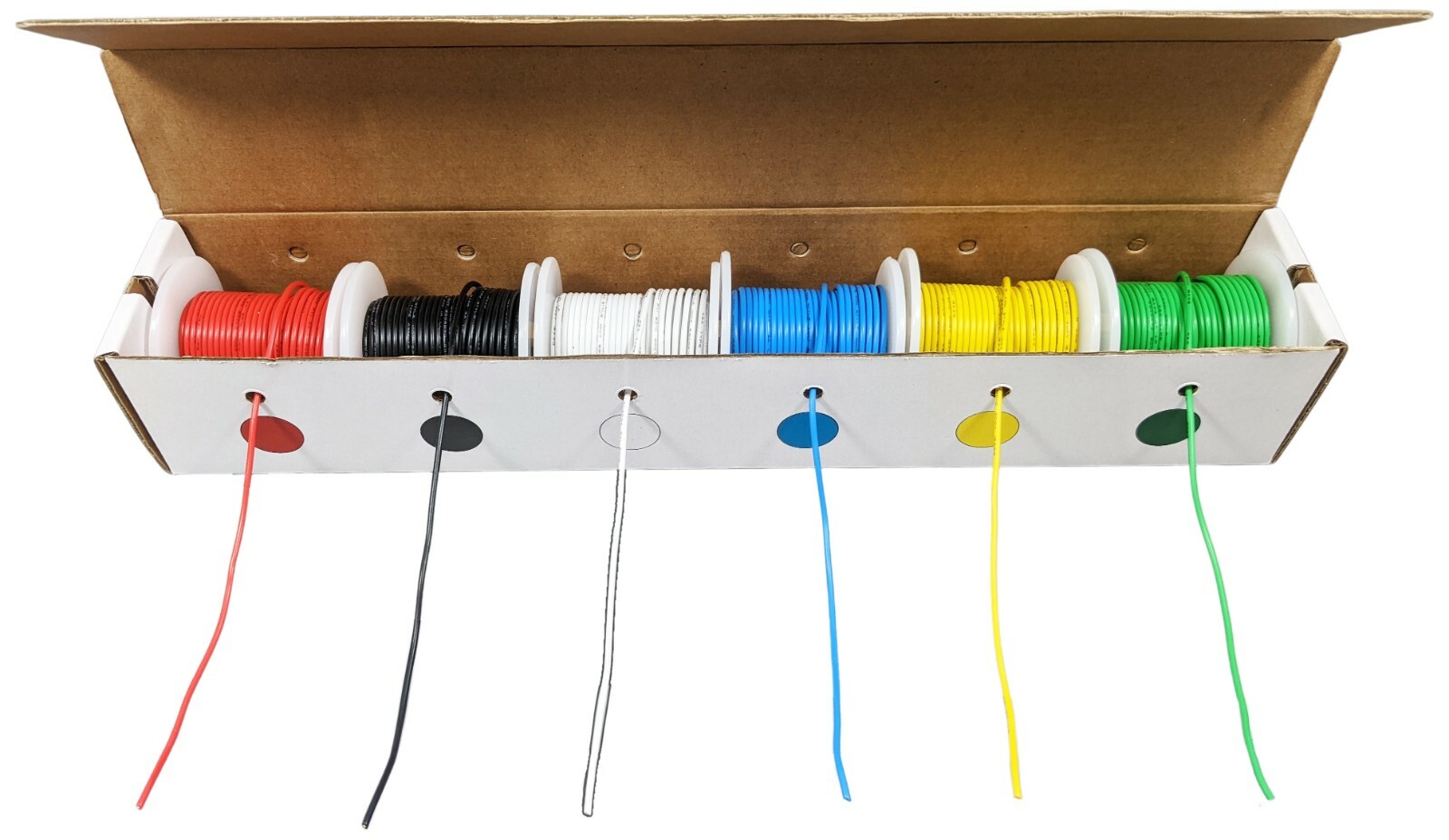 18 Gauge Stranded Hook-Up Wire Kit - Six 25 Foot Spools Tinned Copper Wire 18 Gauge Stranded Hook-Up Wire Kit - Six 25 Foot Spools Tinned Copper Wire
