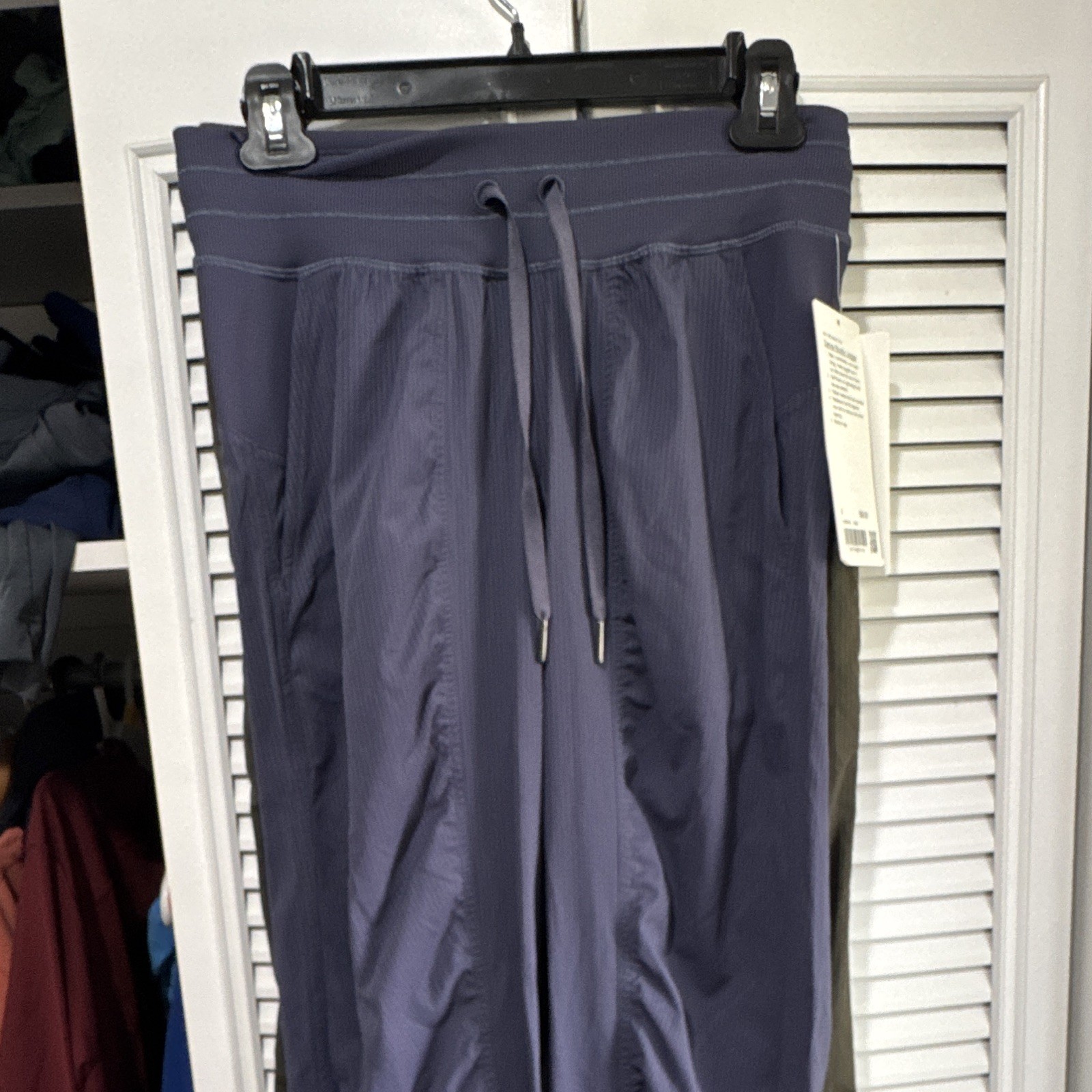lululemon Dance Studio Women\'s Jogger Pants 4 Blue Drawstring Pockets Stretch