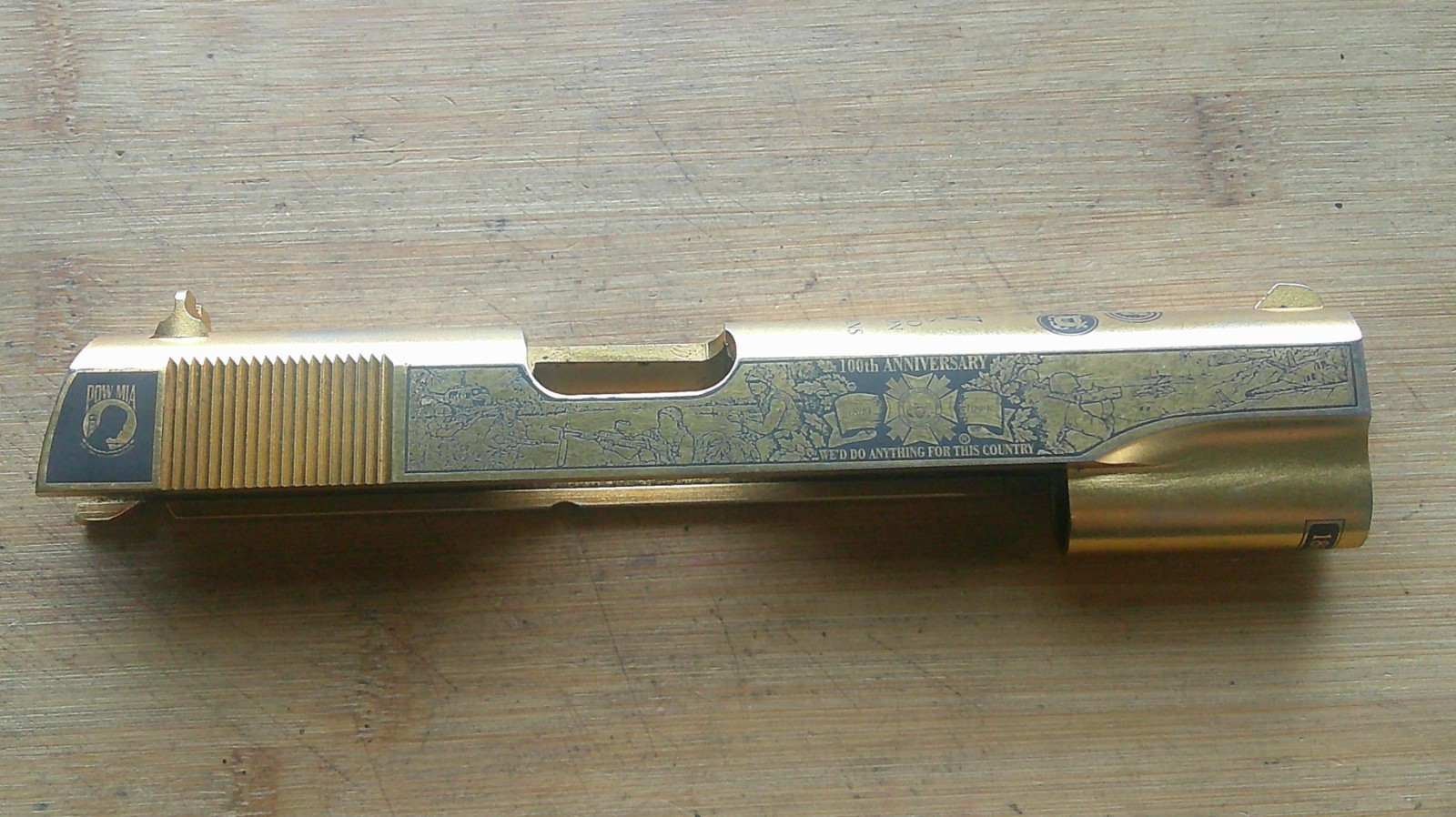 COLT 1911 Slide VFW Gold Engraved Special Edition 100 Year Anniversary 45ACP