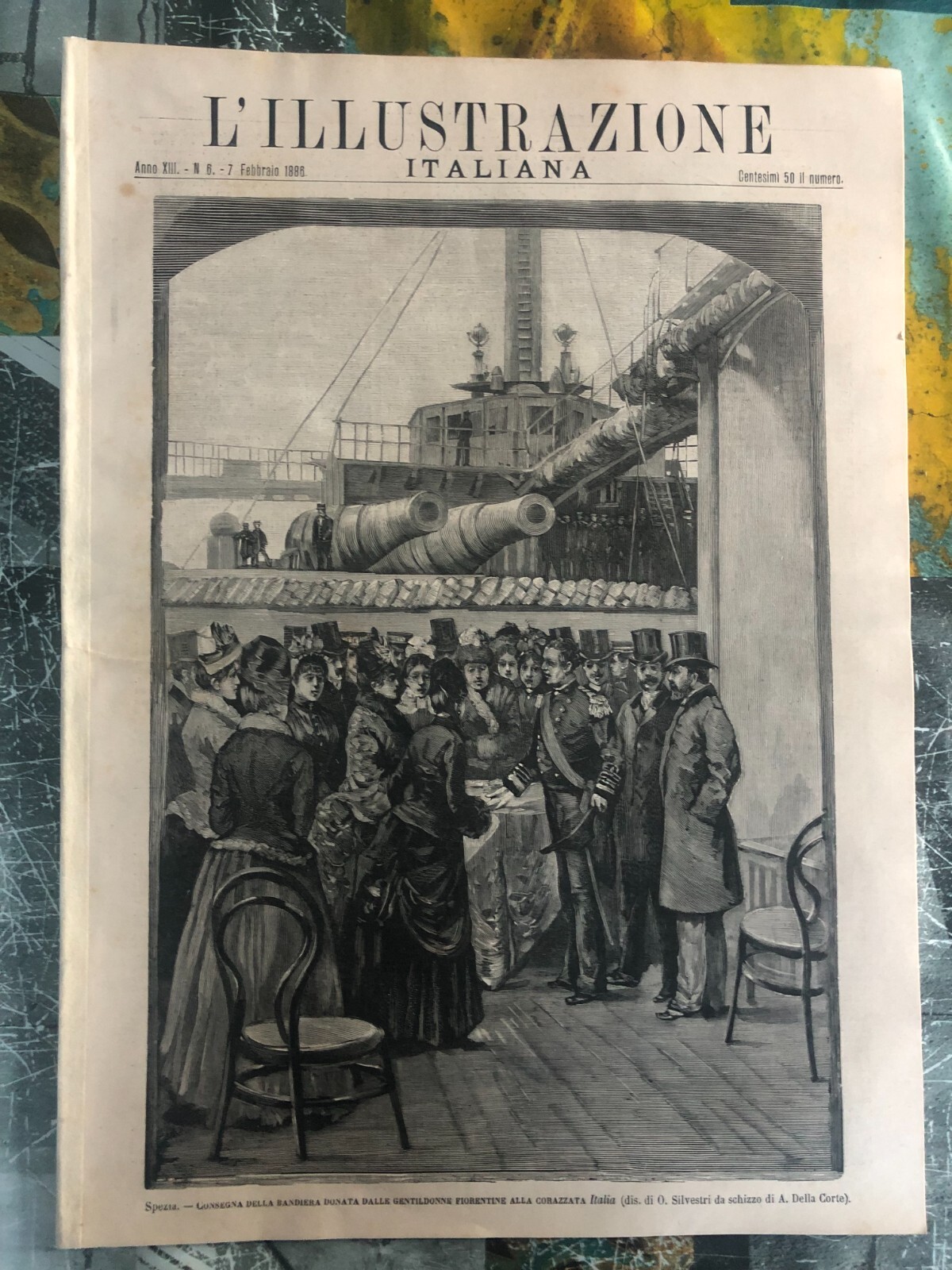L\' Illustrazione Italiana 6-7 1886 ENGRAVINGS Spezia Mincio Zanzibar Wonders