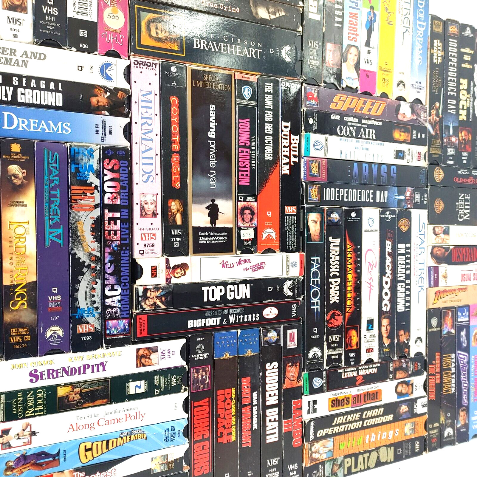 490+ VHS MOVIE LOT~ PICK 3 ~ 80s/90s Retro Action Vintage Sci-Fi ~ Updated 09/17