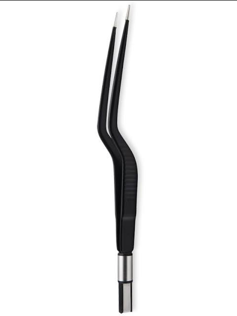 Non-Stick Bayonet Bipolar Forceps 16–24cm 0.5–2mm Tip Available