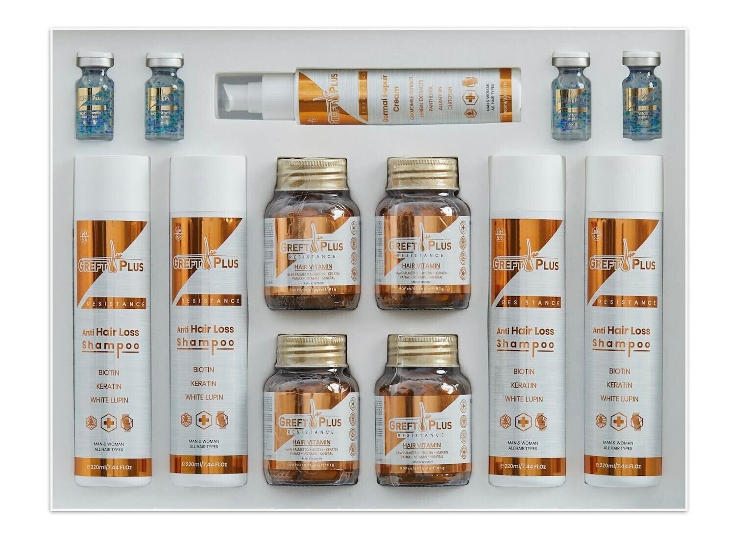 Greft Plus 6 Months Hair Anti-Loss Set for Hair Care, After Hair Transplant Kit