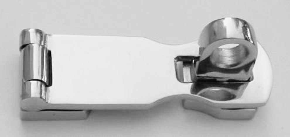 Stainless Steel Door Hasp with Turning Padlock Eye Mount