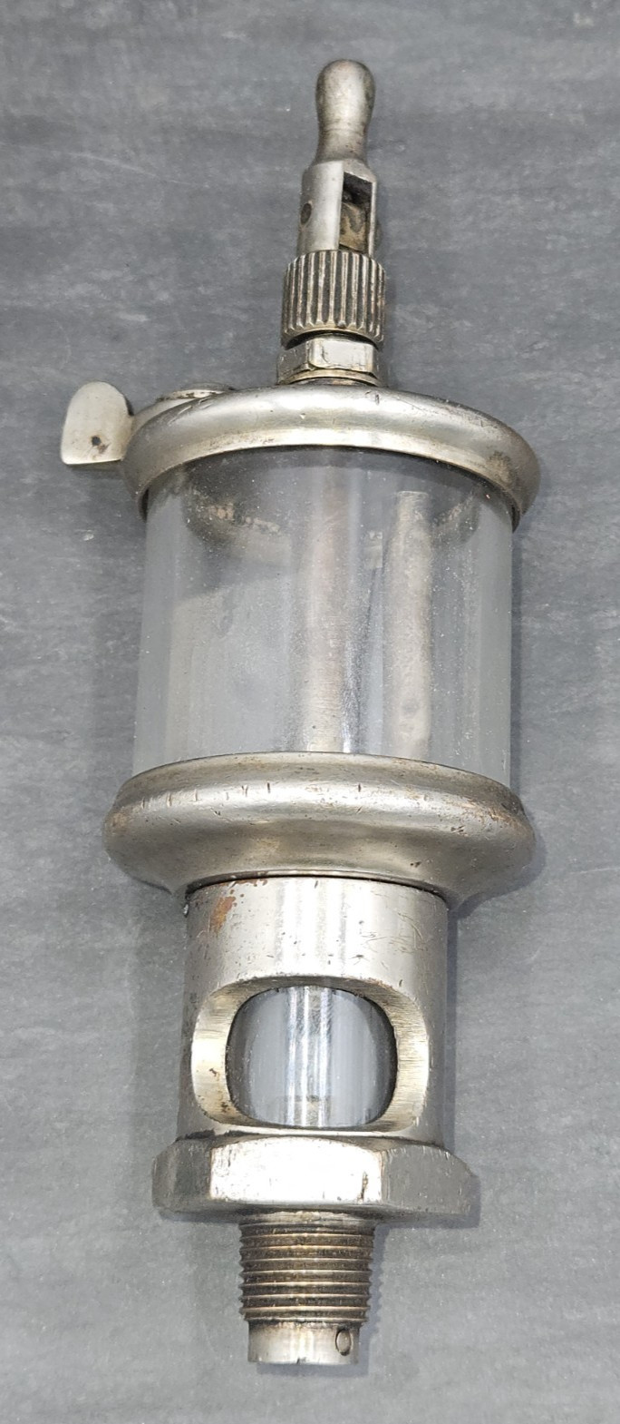 LUNKENHEIMER NICKELED # 2 PARAGON hit & miss GAS ENGINE CYLINDER OILER VERY 3/8\ LUNKENHEIMER NICKELED # 2 PARAGON hit & miss GAS ENGINE CYLINDER OILER VERY 3/8\