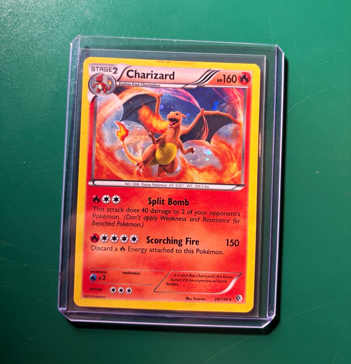 Pokémon TCG Charizard 020/149 Blister Exclusives Cosmos Holo 2012