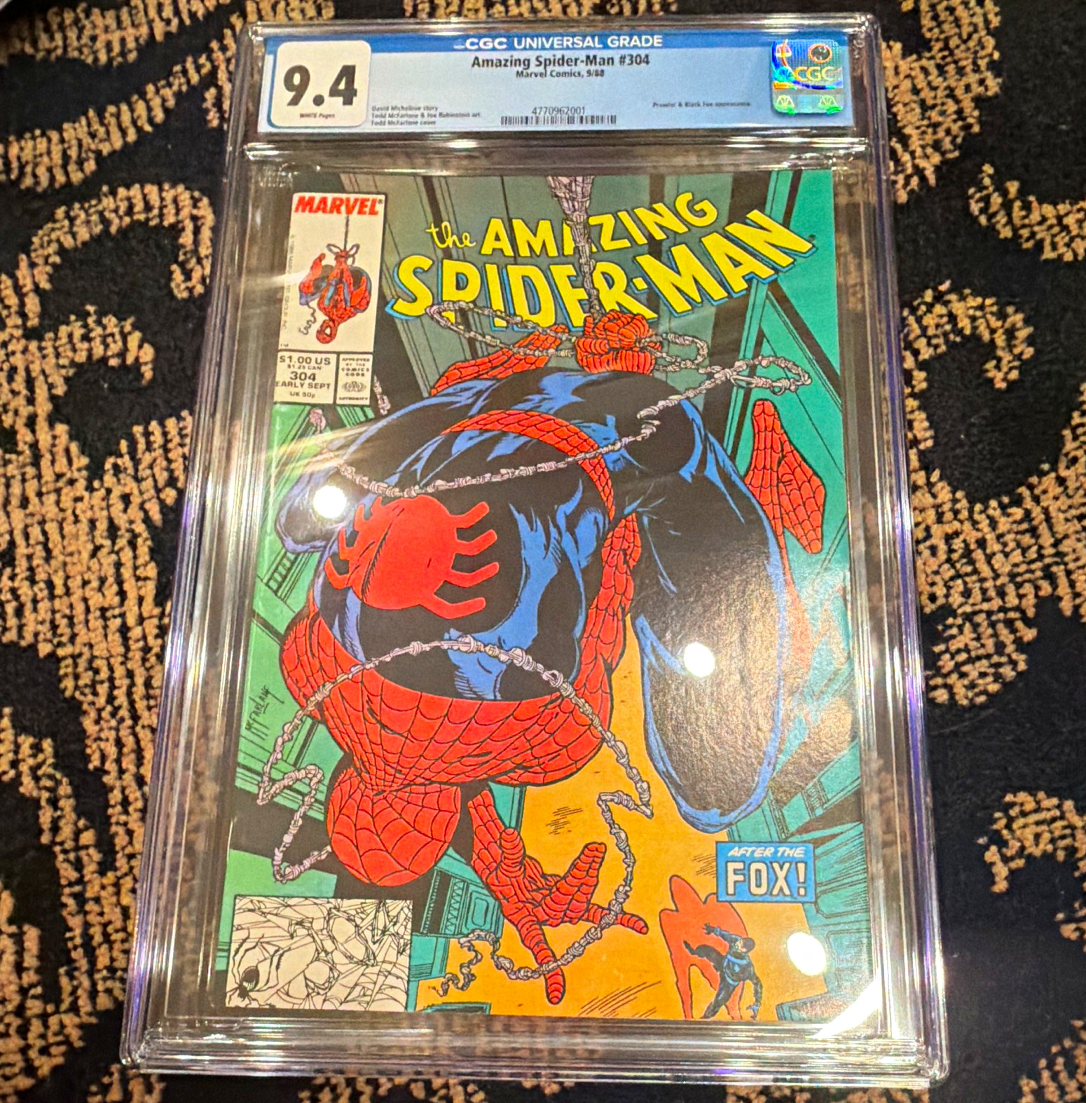 Marvel The Amazing Spider-Man #304 CGC 9.4 (1988) Todd McFarlane Very Hot Marvel The Amazing Spider-Man #304 CGC 9.4 (1988) Todd McFarlane Very Hot