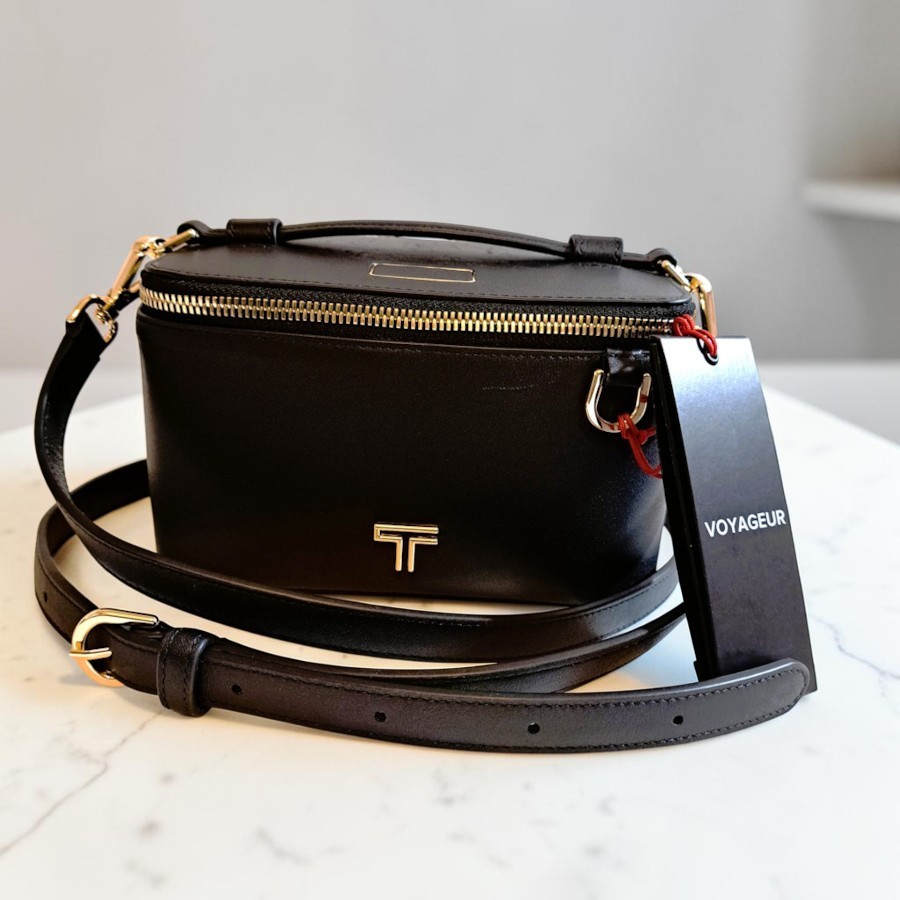 TUMI Black Voyageur Lex Small Train Case Crossbody NWT (See Disc)