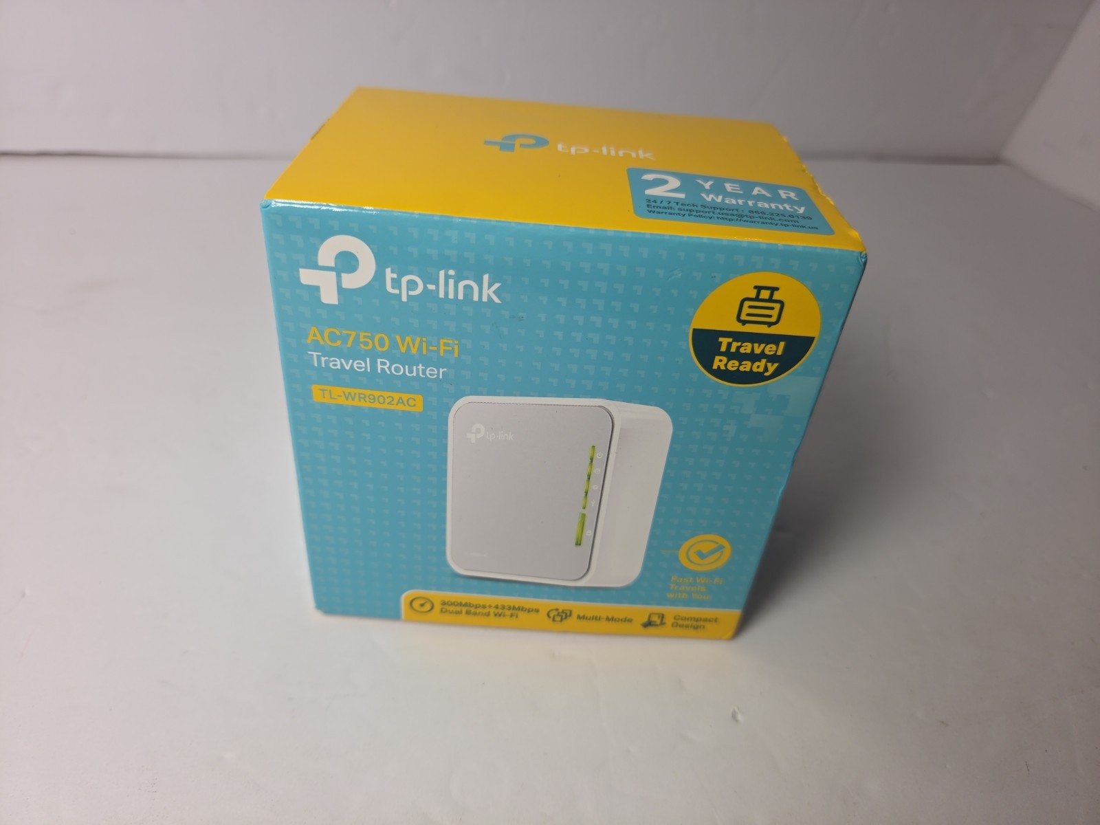 Wireless Travel Router TP-Link TL-WR902AC AC750 - Silver/White Wireless Travel Router TP-Link TL-WR902AC AC750 - Silver/White