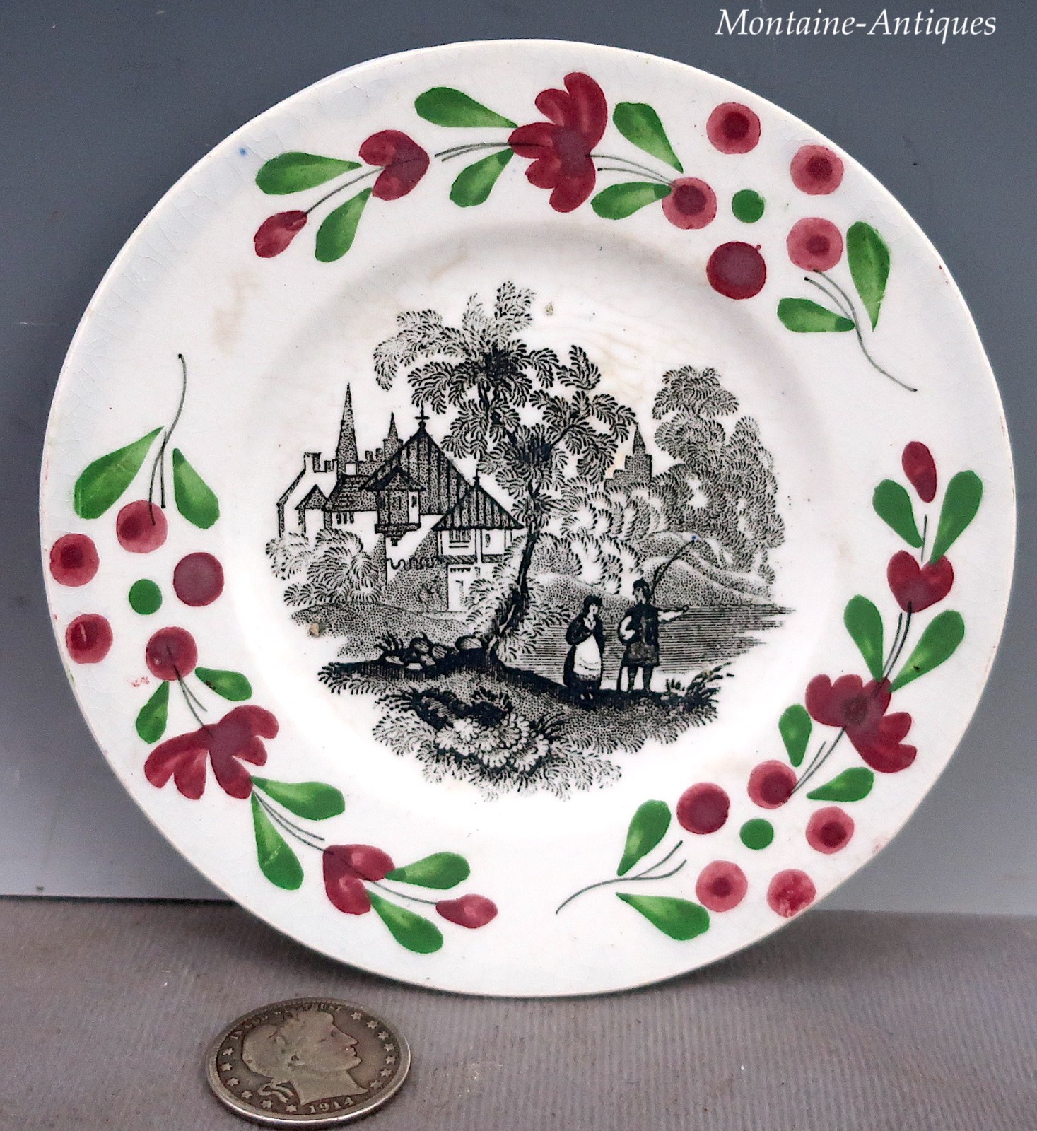 Children's Toddy Plate 19th century Children's Toddy Plate 19th century