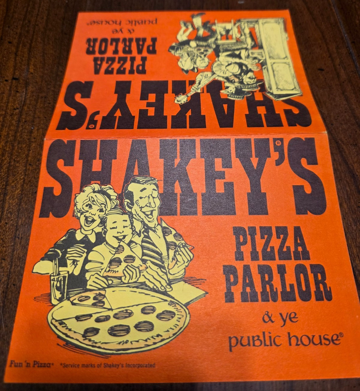 1960s Shakey\'s Pizza Parlor Menu. original. 9\ 1960s Shakey\'s Pizza Parlor Menu. original. 9\
