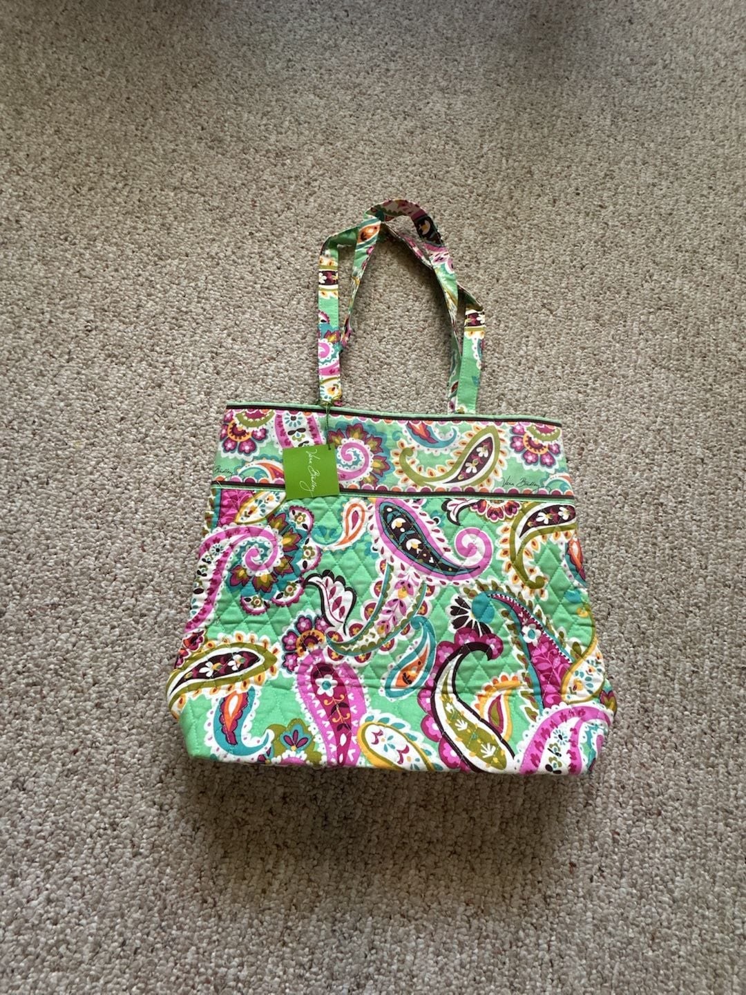 Vera Bradley Tutti Frutti Paisley Print Tote Bag Size 140 Vera Bradley Tutti Frutti Paisley Print Tote Bag Size 140