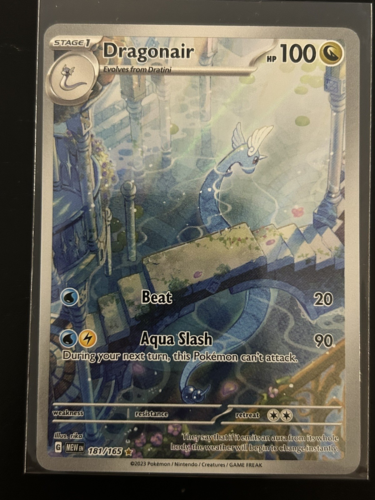 Dragonair 181/165 SV Scarlet & Violet 151 Pokemon Card Illustration NM Near Mint Dragonair 181/165 SV Scarlet & Violet 151 Pokemon Card Illustration NM Near Mint