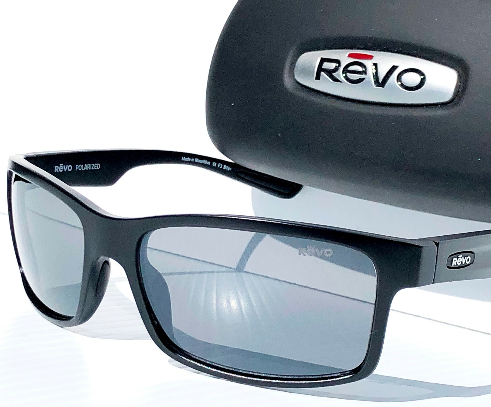 NEW* REVO CRAWLER XL Matte Black POLARIZED Gray Graphite Sunglass 1071XL 01 GY