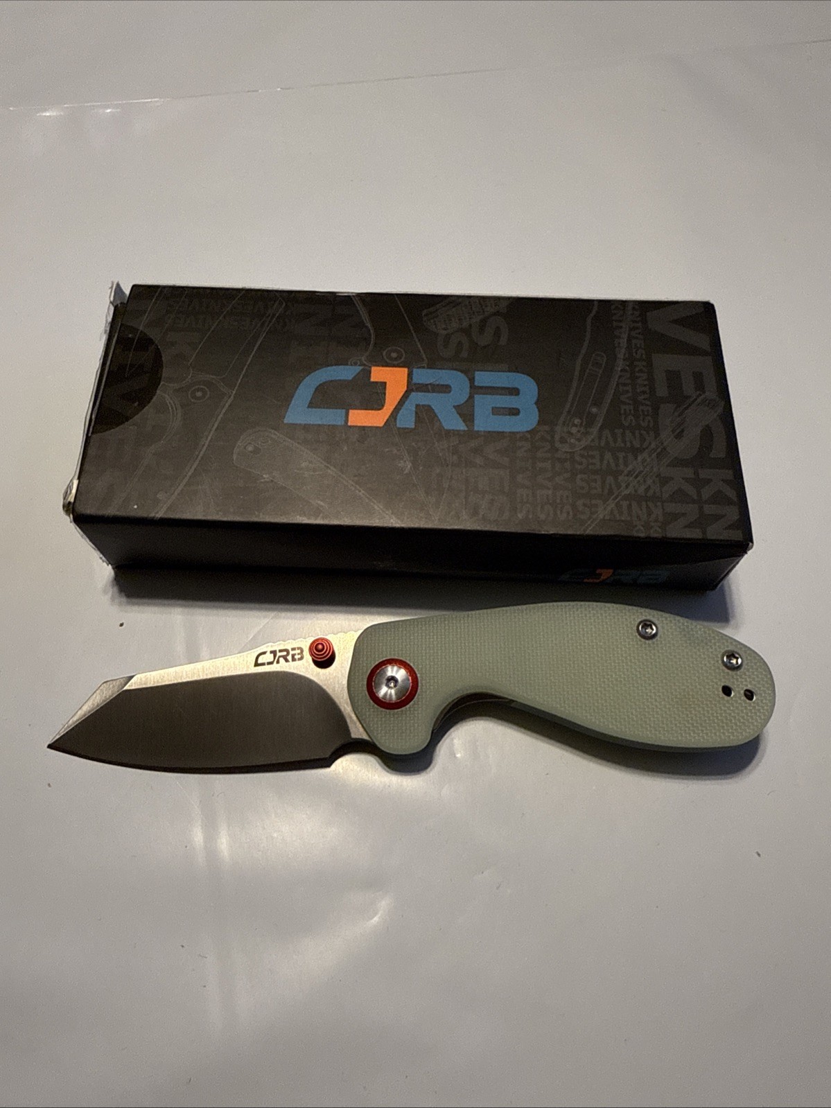 CJRB Maileah Linerlock Jade G10 Folding AR-RPM9 Stainless Pocket Knife 