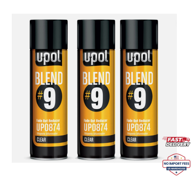 U-POL UP0874 Blend #9 Fade out Blending Reducer 450ml ( 3 Pack) Aerosol Spray U-POL UP0874 Blend #9 Fade out Blending Reducer 450ml ( 3 Pack) Aerosol Spray