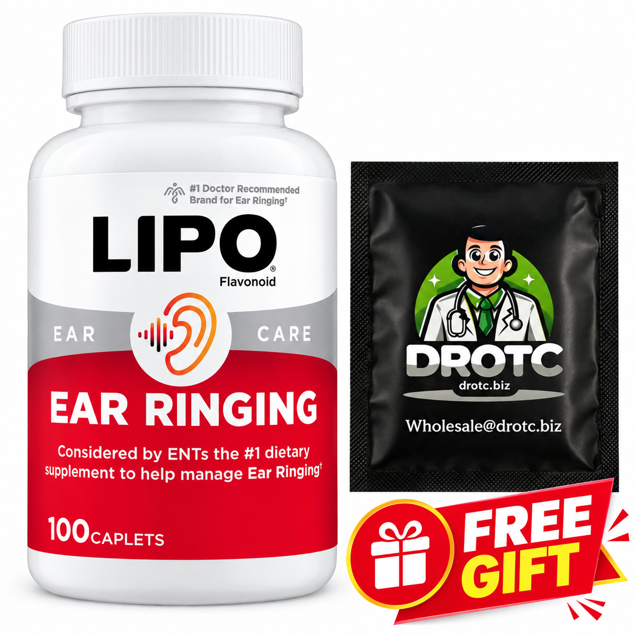 Lipo Flavonoid Tinnitus Relief For Ringing Ears 100 CT + Free Eye Wipe Exp 06/27 Lipo Flavonoid Tinnitus Relief For Ringing Ears 100 CT + Free Eye Wipe Exp 06/27
