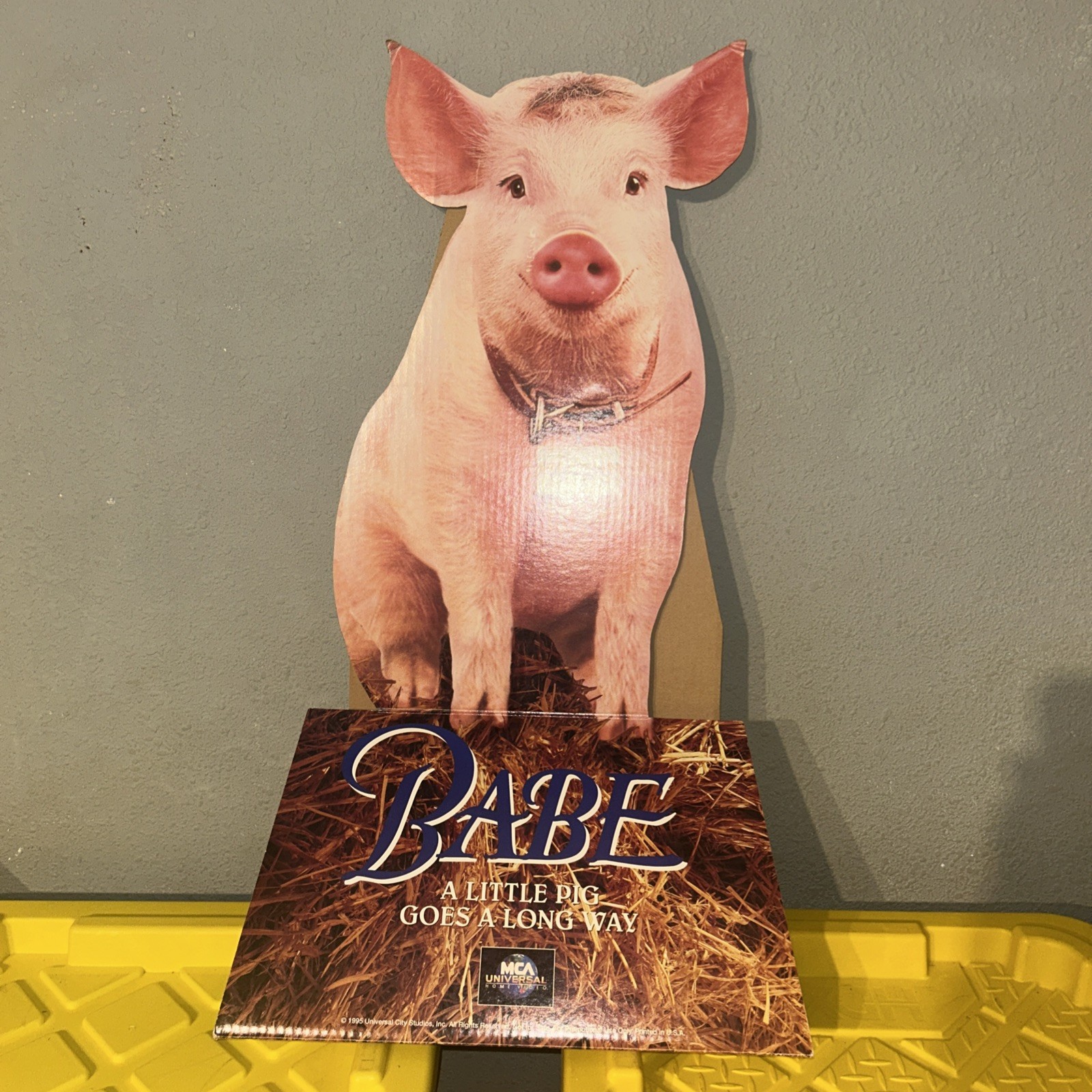 BABE 1995 VINTAGE CHARACTER STANDEE PROMO DISPLAY THAT\'LL DO PIG BABE 1995 VINTAGE CHARACTER STANDEE PROMO DISPLAY THAT\'LL DO PIG