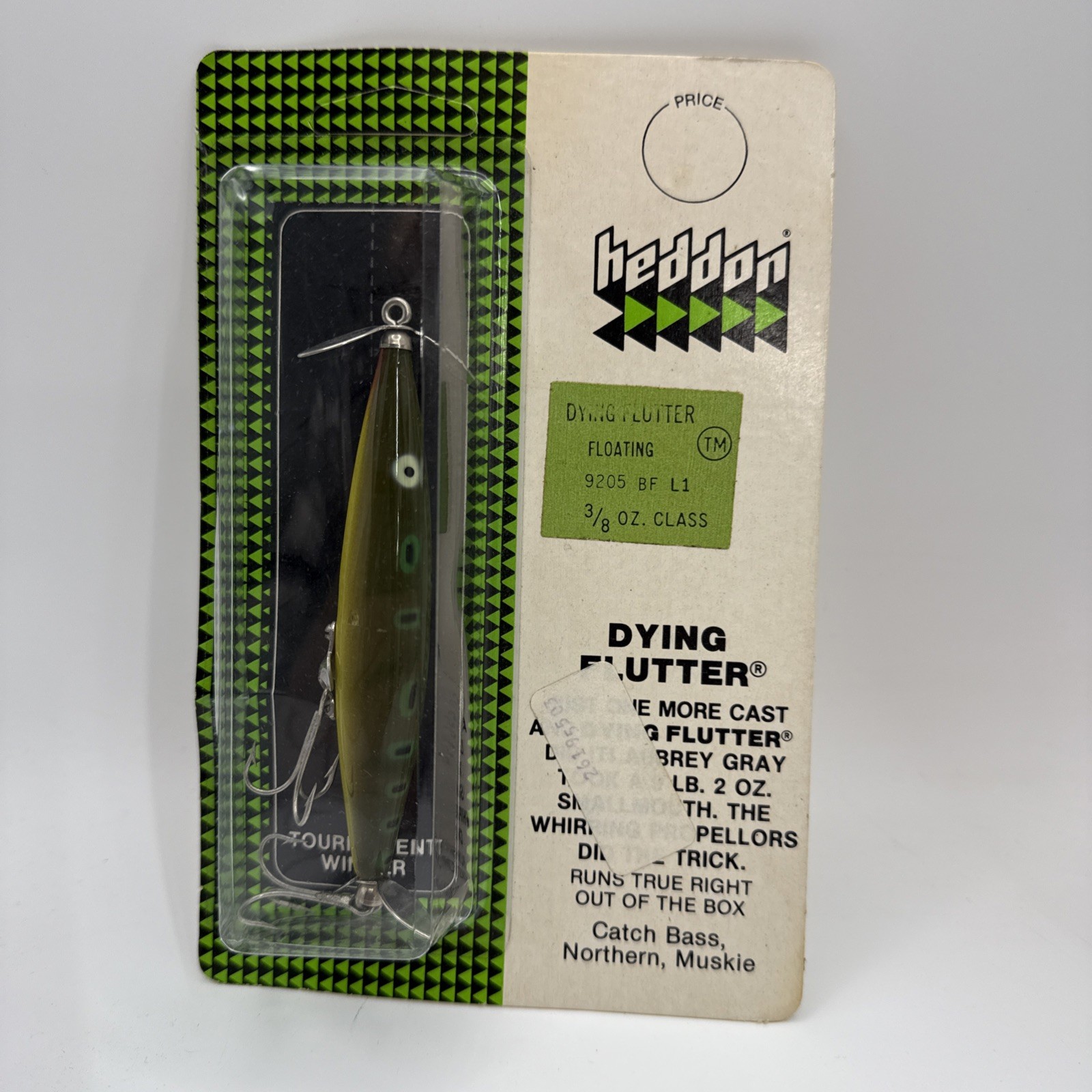 Vintage Heddon Dying Flutter Topwater Lure 9205 BF Very rare\ Vintage Heddon Dying Flutter Topwater Lure 9205 BF Very rare\
