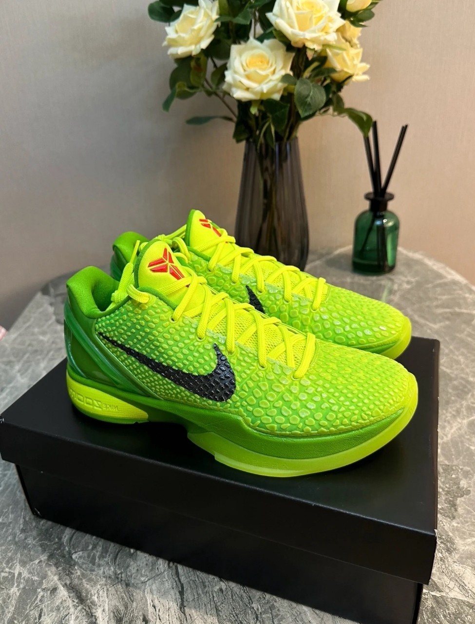 CW2190-300 Nike Kobe 6 Protro Lime Green Men's Casual Sneakers
