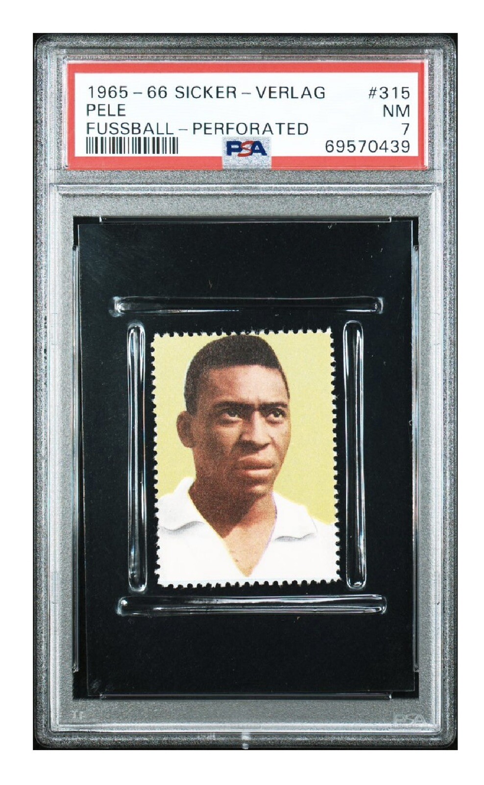 1965-66 PELE #315 Sicker-Verlag Fussball PSA 7 🔥Rare🔥 1965-66 PELE #315 Sicker-Verlag Fussball PSA 7 🔥Rare🔥