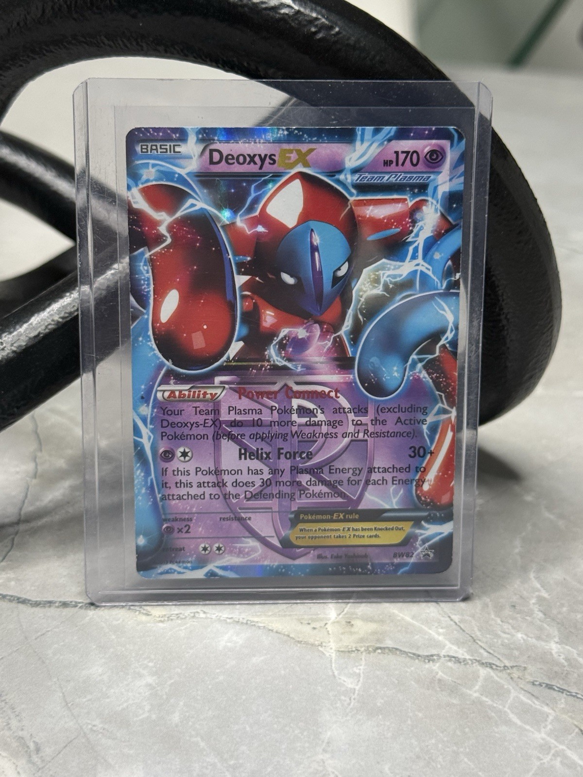 Deoxys-EX BW82 Team Plasma Black Star Promo Holo Pokémon Card