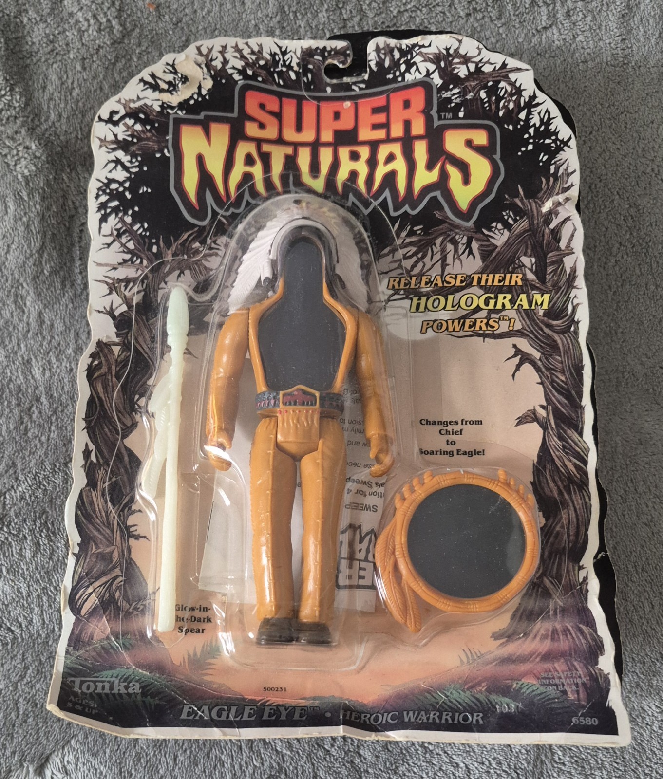 Vintage Tonka SUPER NATURALS EAGLE EYE Heroic Warrior Figure Moc Sealed