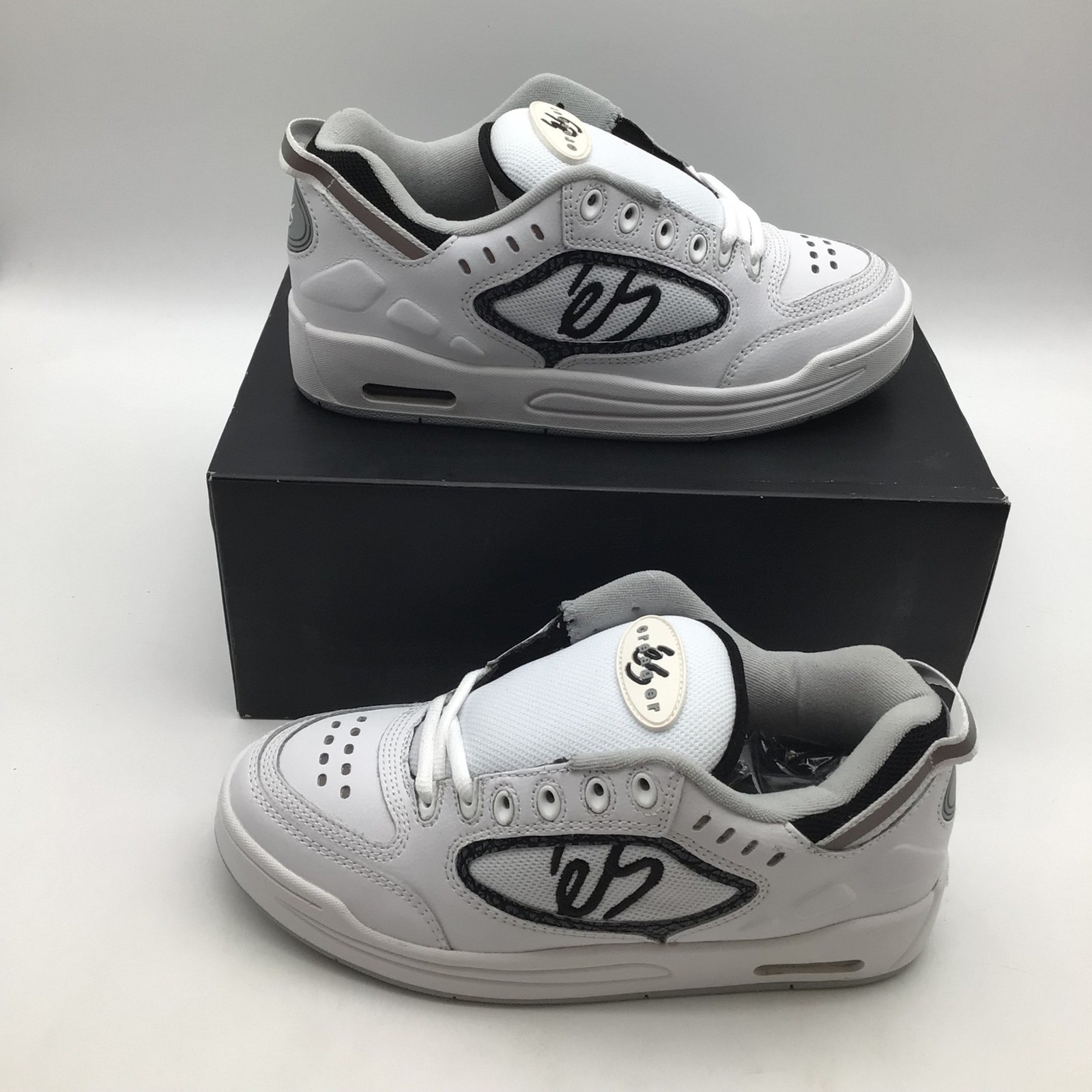eS Creager Mens Skate Shoes White Grey Black 5102000062 Size 8 NEW