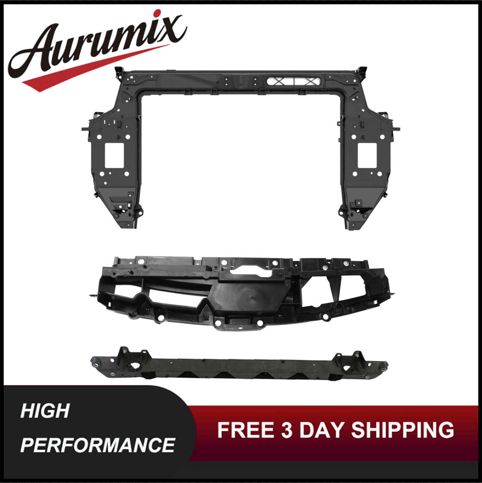 3PCS Radiator Supports Core For 2017-2025 Chrysler Pacifica 2020-2025 Voyager