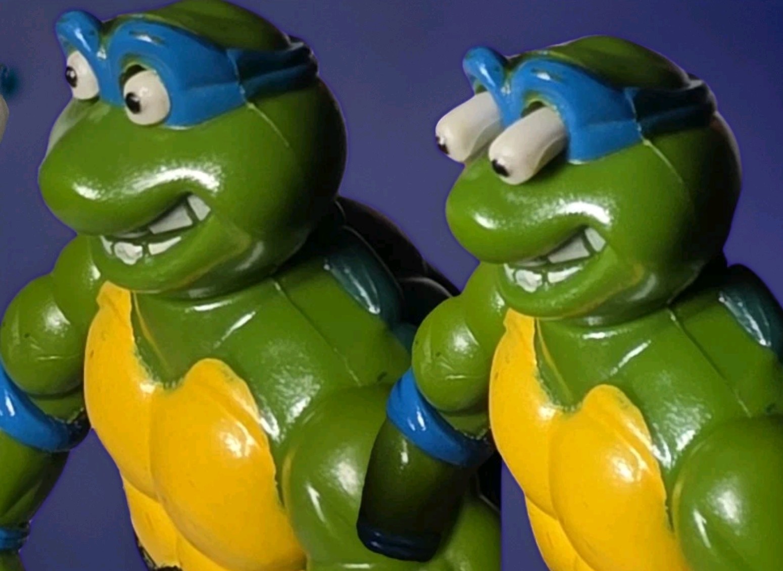 VTG 1992 TEENAGE MUTANT NINJA TURTLE TOON TURTLES EYE POPPIN LEO LEONARDO FIGURE