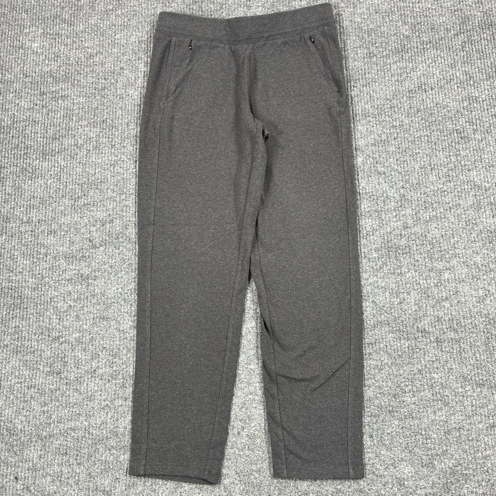 T by Talbots Womens Size M Gray Straight Leg Stretch Pull On Pants Mid Rise T by Talbots Womens Size M Gray Straight Leg Stretch Pull On Pants Mid Rise
