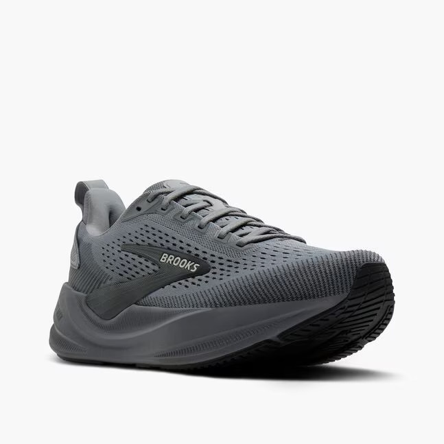 Brooks Running Shoes Men\'s Ghost Max 4 Extra Wide 4E Grey/Grey/Ebony