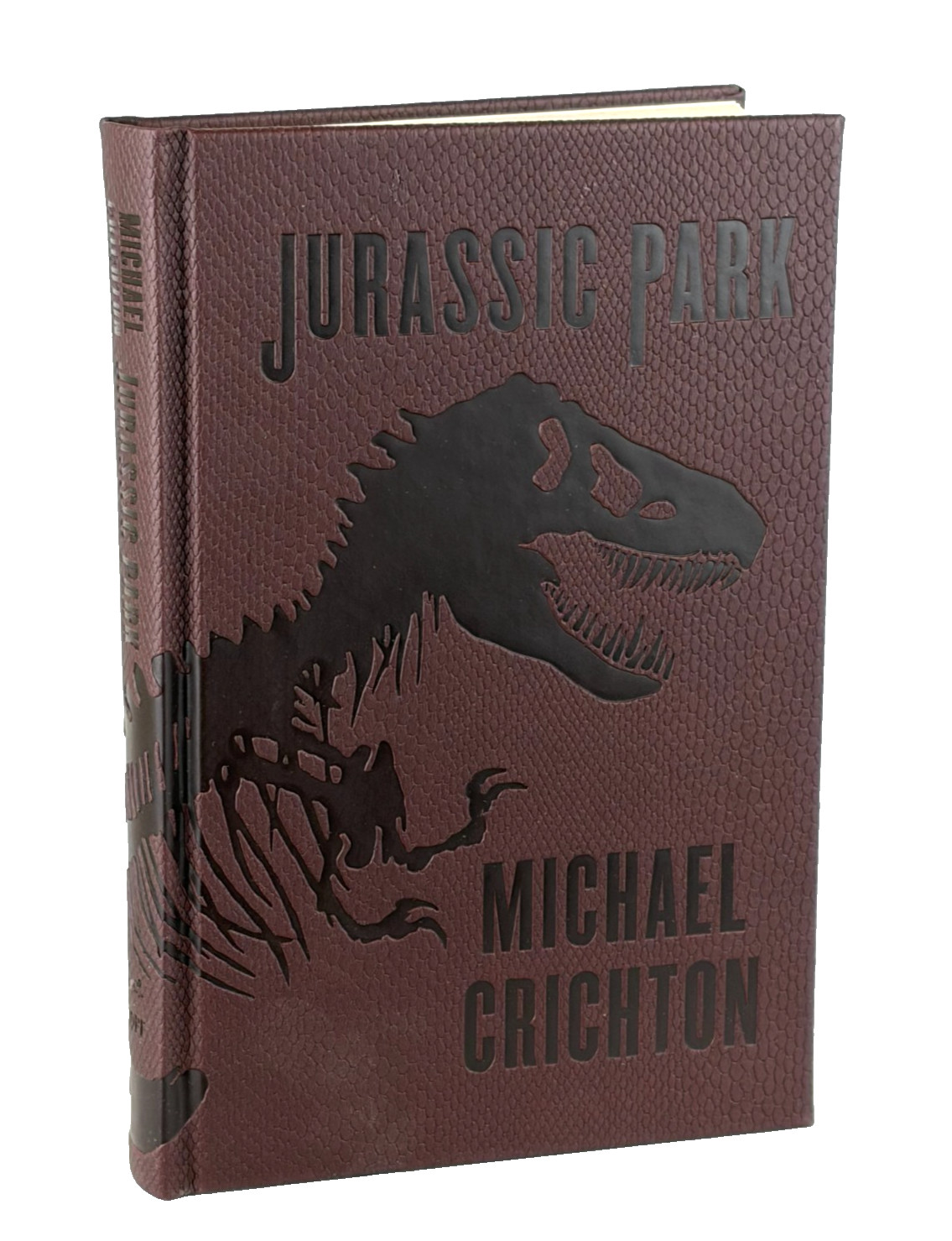 JURASSIC PARK by Michael Crichton Deluxe Dinosaur Skin Cover Edition NEW JURASSIC PARK by Michael Crichton Deluxe Dinosaur Skin Cover Edition NEW