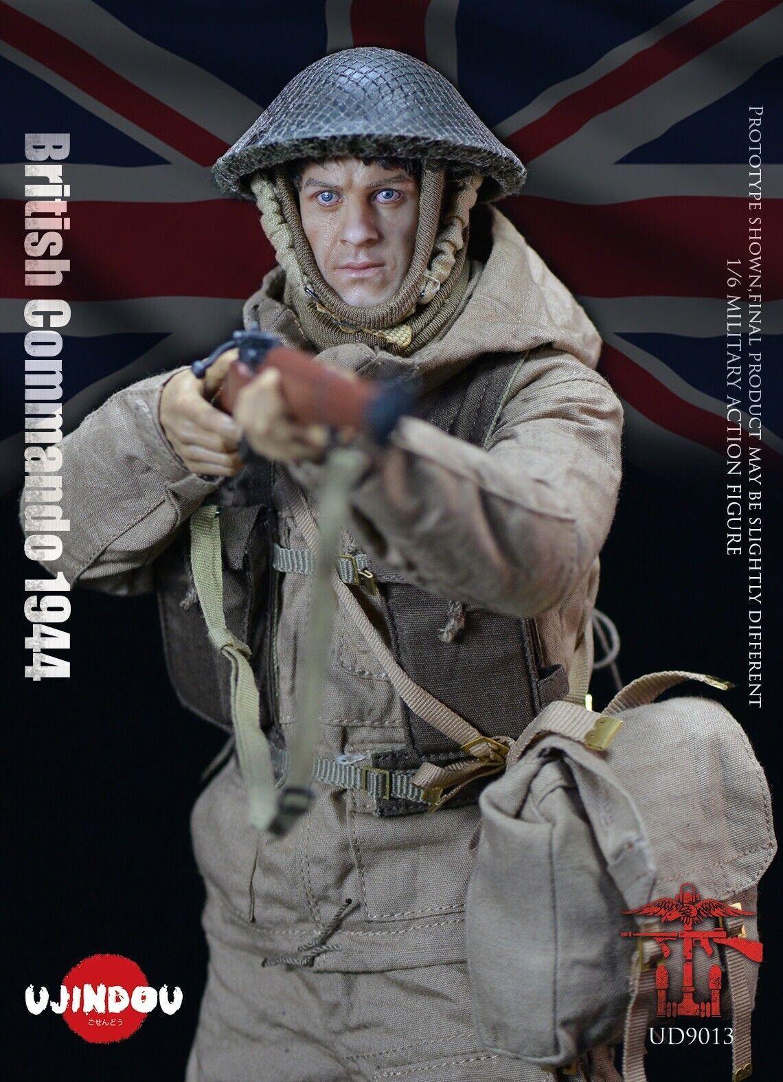 New UJINDOU UD9013 WWII British Commando 1944 1/6 Soldier Figure IN STOCK